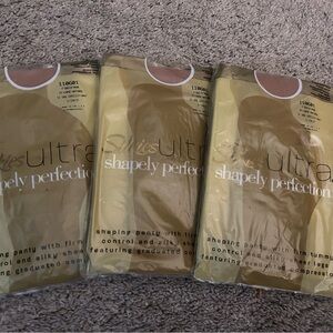 Silkies Ultra Shapewear Nude pantyhose - 3 pair